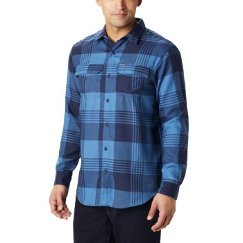 Columbia Silver Ridge 2.0 Flannel Big, Camisa Azules Para Hombre | 102869-GMS